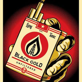 Shepard Fairey (Obey), Black gold Shepard Fairey (Obey), Black gold