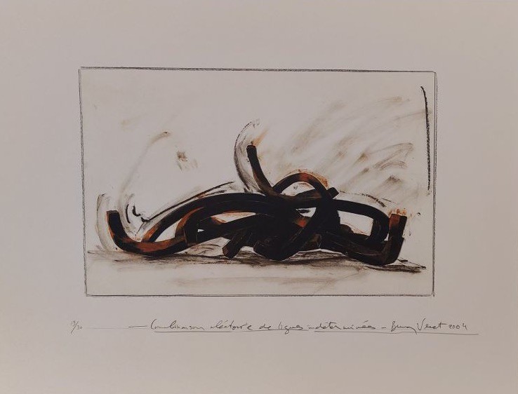 Bernar Venet, Combinaison aléatoire de lignes indéterminées Bernar Venet, Combinaison aléatoire de lignes indéterminées