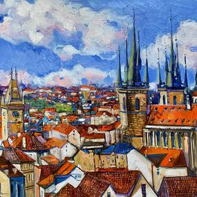 Painting, The Rooftops Of The Old Town, Delyafruz Bagirova