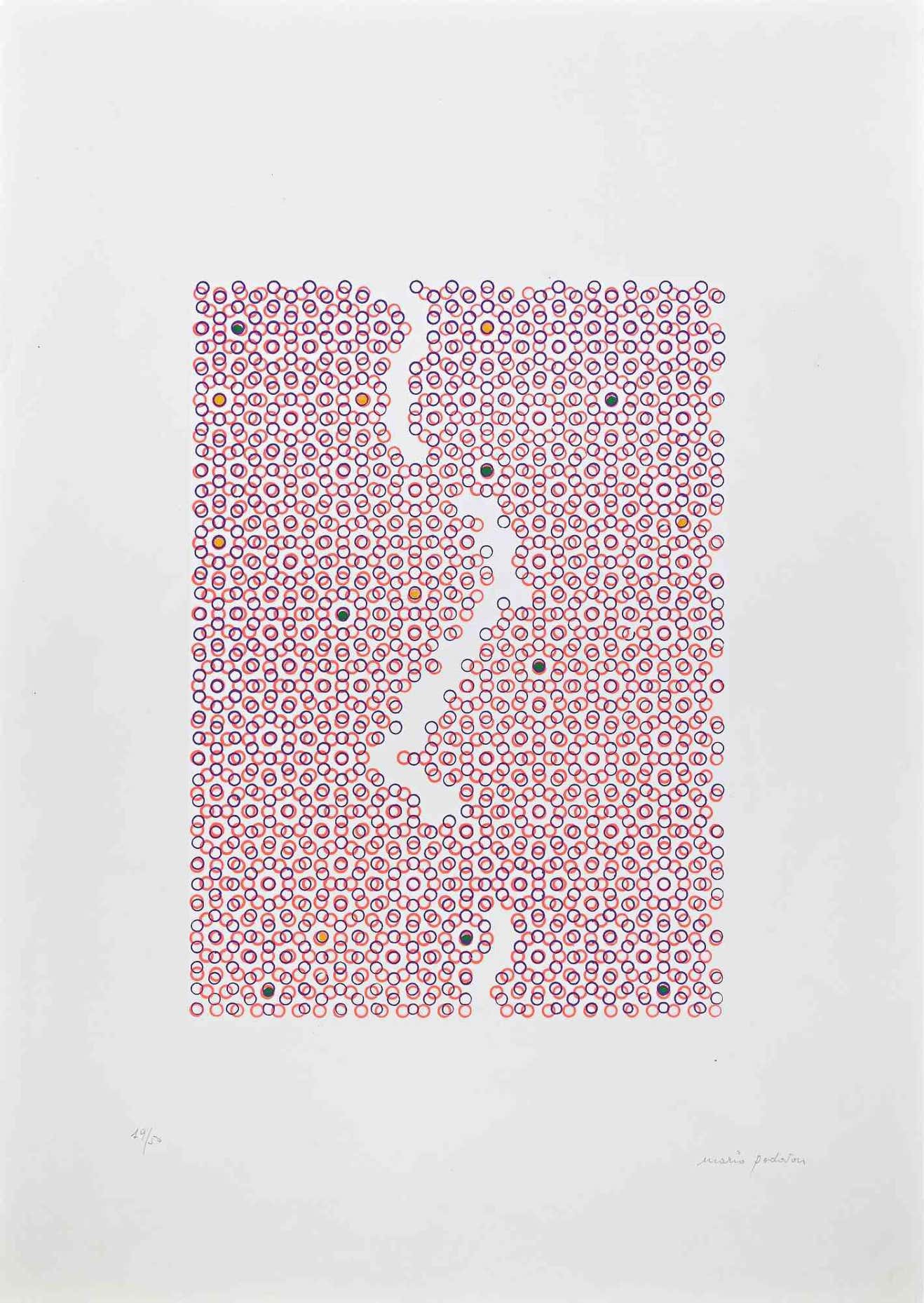Mario Padovan, Abstract composition in pink Mario Padovan, Abstract composition in pink