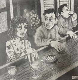 Au bar, Karl Gietl