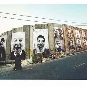 28 mm, Face 2 Face, Separation Wall, Security fence, Palestinian side, Bethlehem, 2007, JR