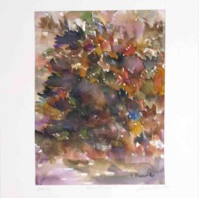 Painting, Leaves, Armin Guther