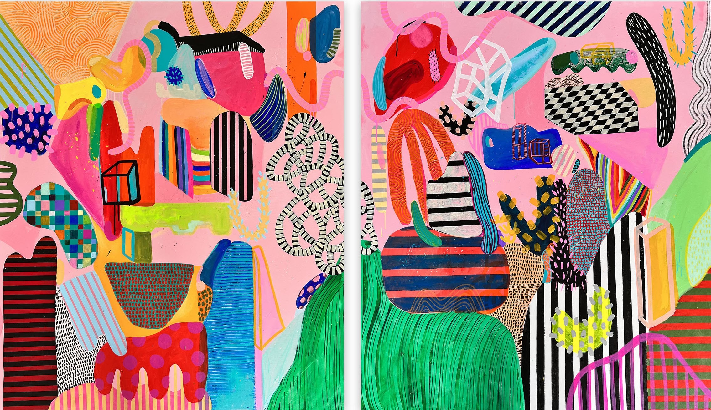 Daniela Marin, Playful Garden I (Diptych) Daniela Marin, Playful Garden I (Diptych)