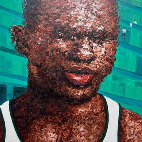 Painting, Superhuman series 2, Lateef Olajumoke