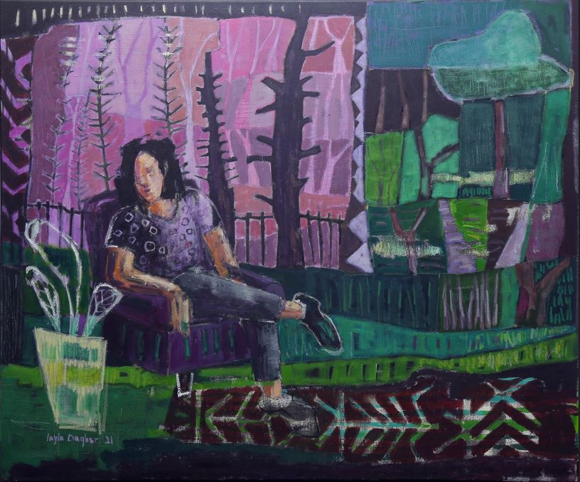 Layla Dagher, Woman on Chair Layla Dagher, Woman on Chair