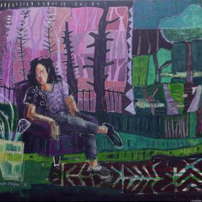 Pintura, Woman on Chair, Layla Dagher