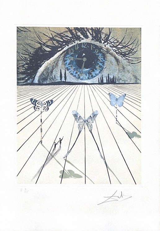 Art Print Dali - The melting clock - 80 x 60 cm