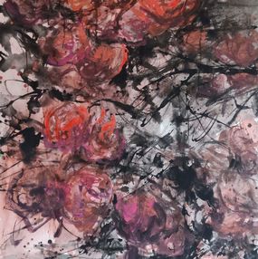 Gemälde, Roses d'automne, Qiongfei Zhang