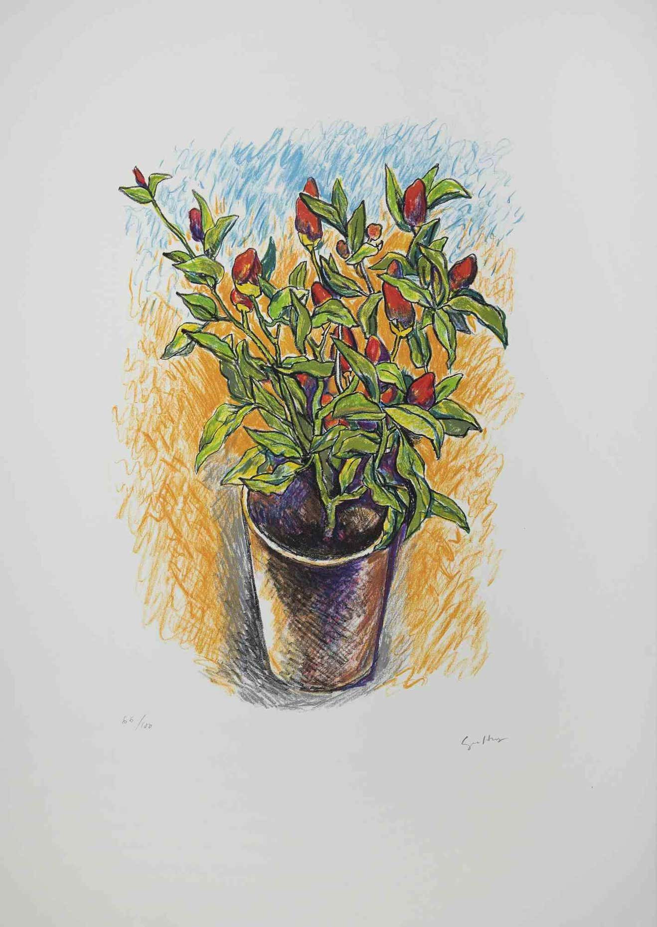 Renato Guttuso, Flowers Renato Guttuso, Flowers
