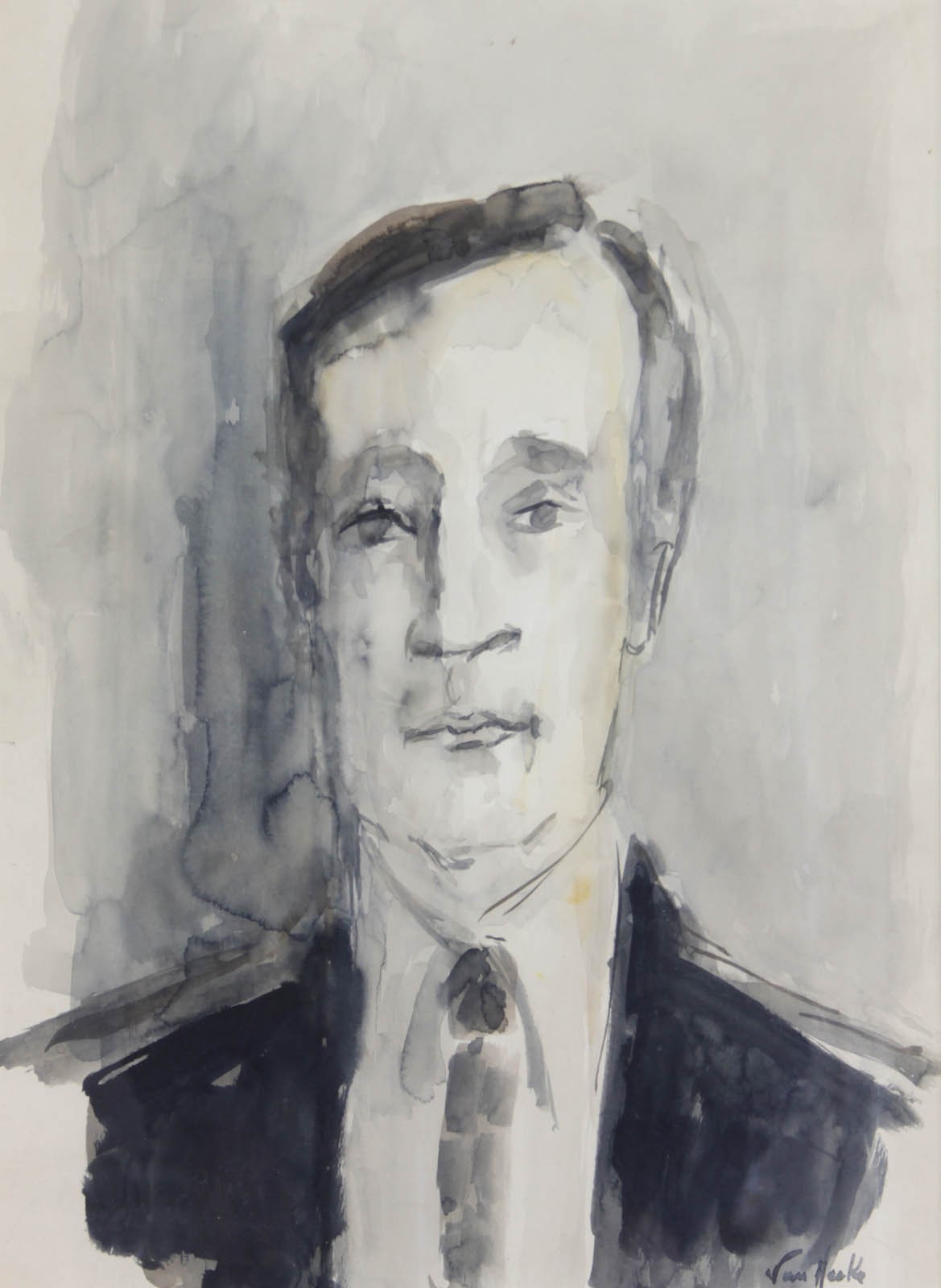 Arthur Van Hecke, Portrait de Monsieur Robert Mitterrand Arthur Van Hecke, Portrait de Monsieur Robert Mitterrand