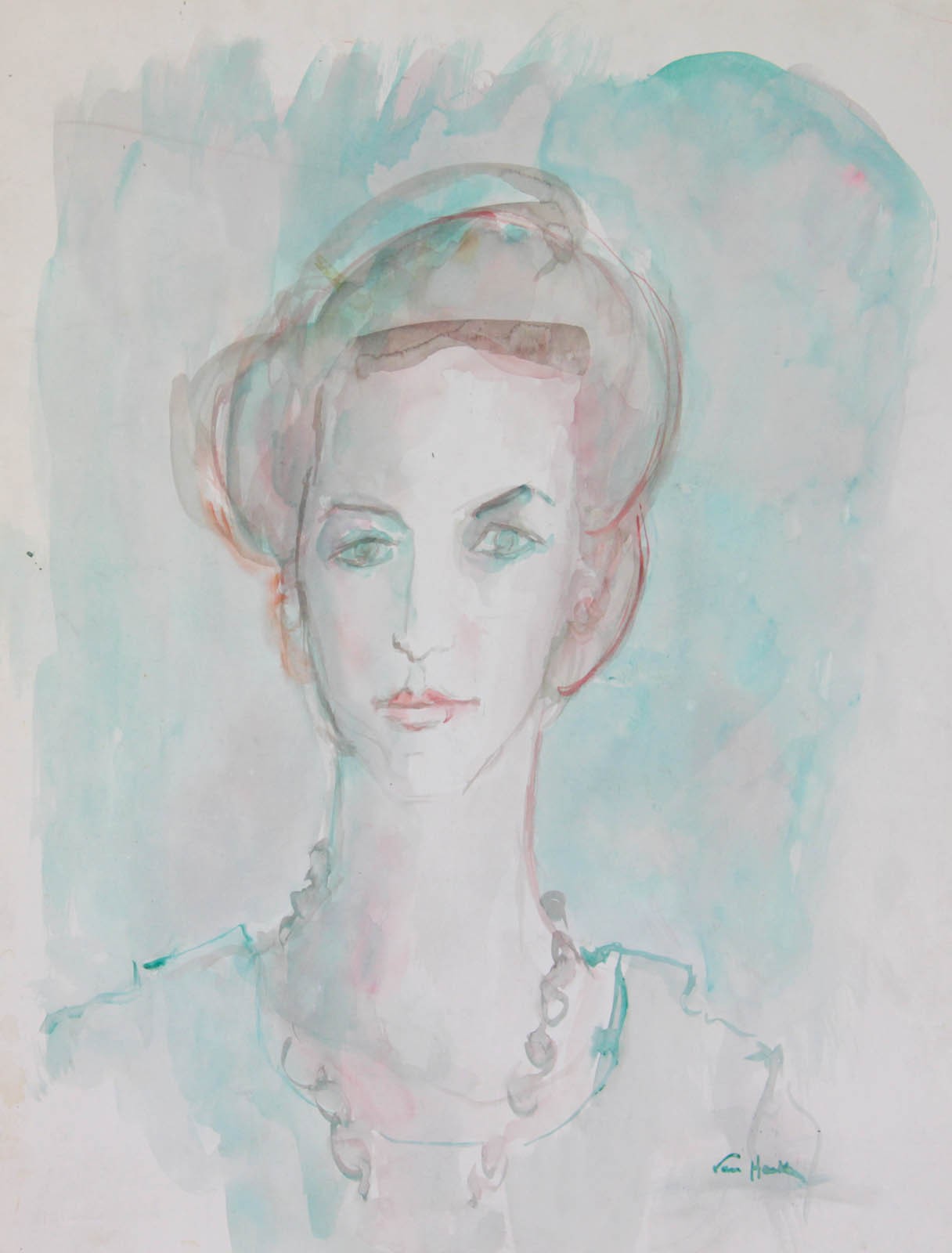 Arthur Van Hecke, Portrait de femme Arthur Van Hecke, Portrait de femme