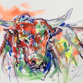 Painting, It´s a bull, Nicole Leidenfrost