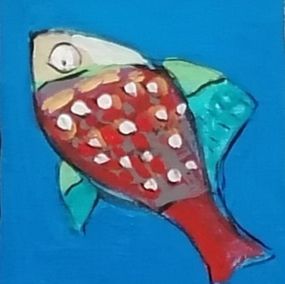April Fish with White Dots, Christian Jodin