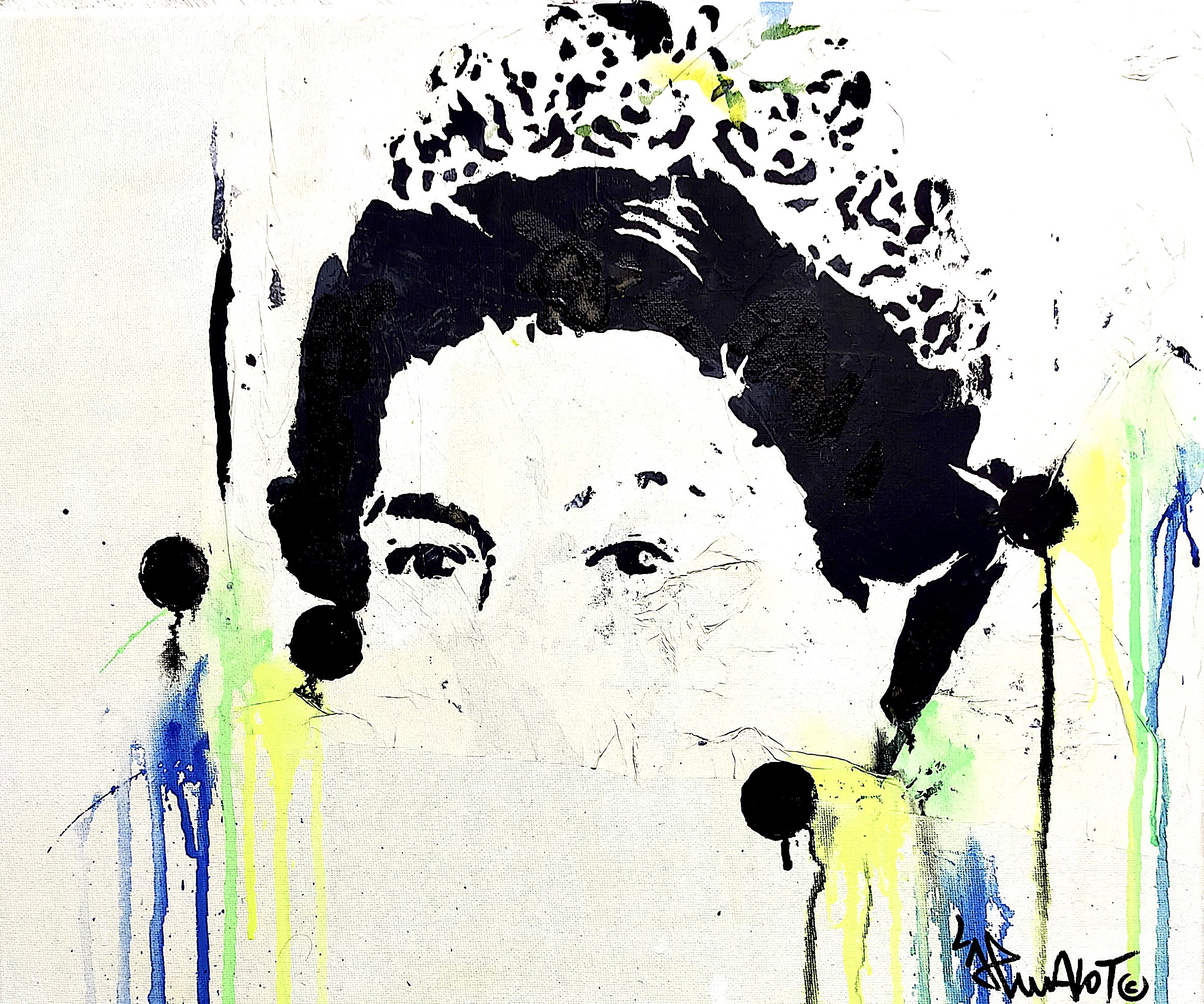 JP Malot, QUEEN UK 4/4 on canvas JP Malot, QUEEN UK 4/4 on canvas