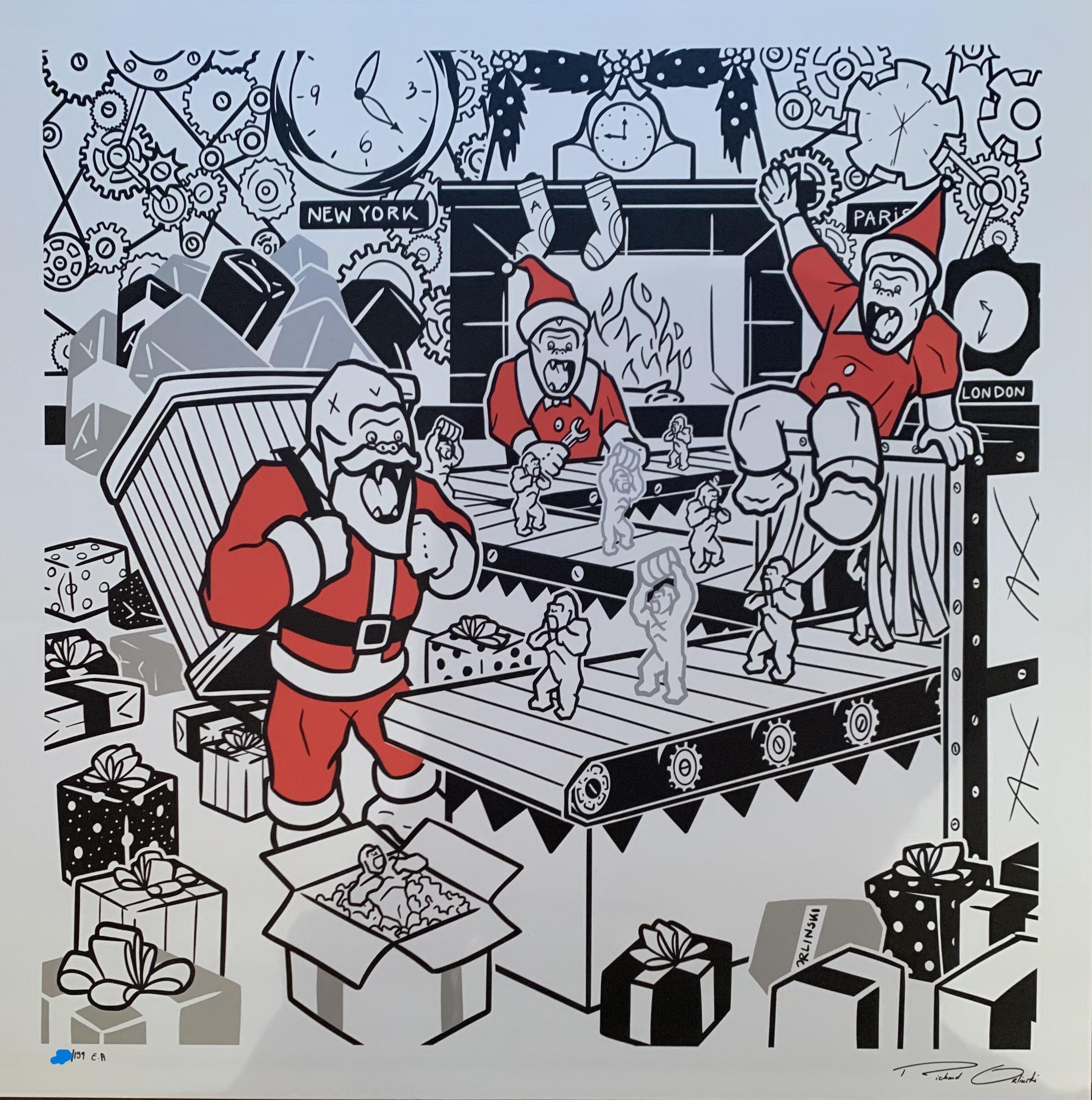 Richard Orlinski, Christmas factory Richard Orlinski, Christmas factory