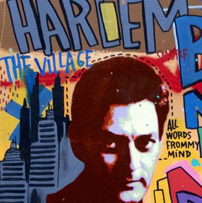 Tarek X Mat Elbé, Paul auster in New York Tarek X Mat Elbé, Paul auster in New York