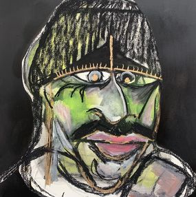 Painting, Travailleur au bonnet noir #2, Timothy Archer
