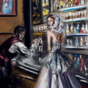Ruslana Levandovska, A Veiled Woman at the Bar Ruslana Levandovska, A Veiled Woman at the Bar