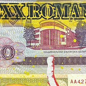 Voxx Romana, Red Bow Lady - Banknote Voxx Romana, Red Bow Lady - Banknote