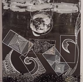 Painting, Lunar Fractals, Mayada Shibir