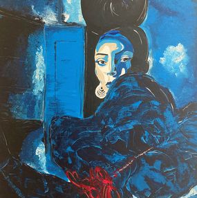 Gemälde, Blue, Jessica Moro