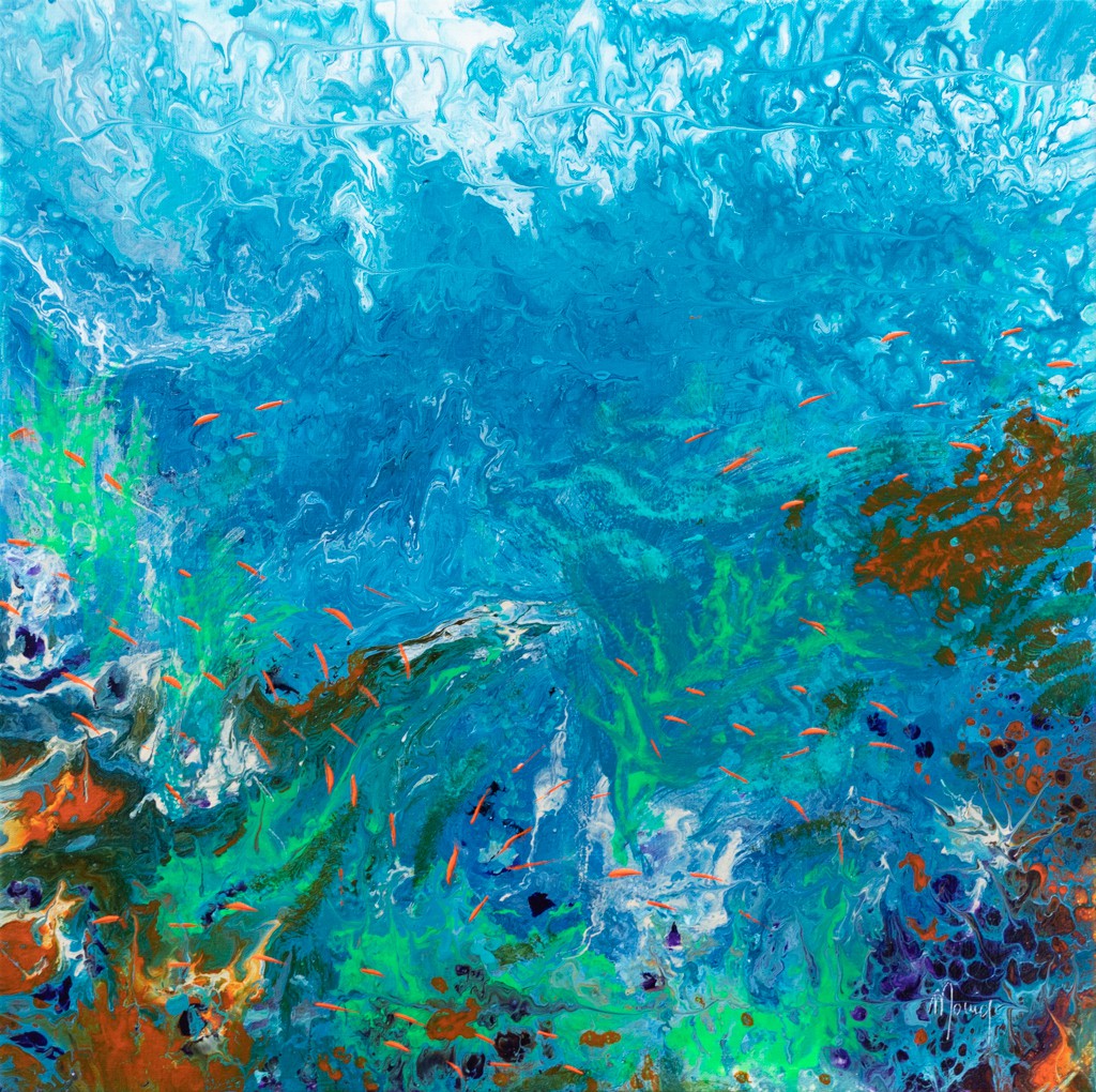 Moniq, Les eaux crystallines - série fond marin Moniq, Les eaux crystallines - série fond marin
