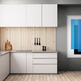 Anne Senstad, Cosmosis Collages 4A57F Comp no 85 Blue-Black Anne Senstad, Cosmosis Collages 4A57F Comp no 85 Blue-Black