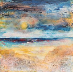 Gemälde, Rêve oublié VIII - série Paysage abstrait, Dominique Meunier