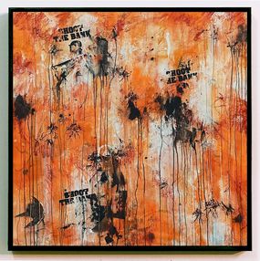 JP Malot, Shoot the bank ((orange (original painting 2021)) JP Malot, Shoot the bank ((orange (original painting 2021))
