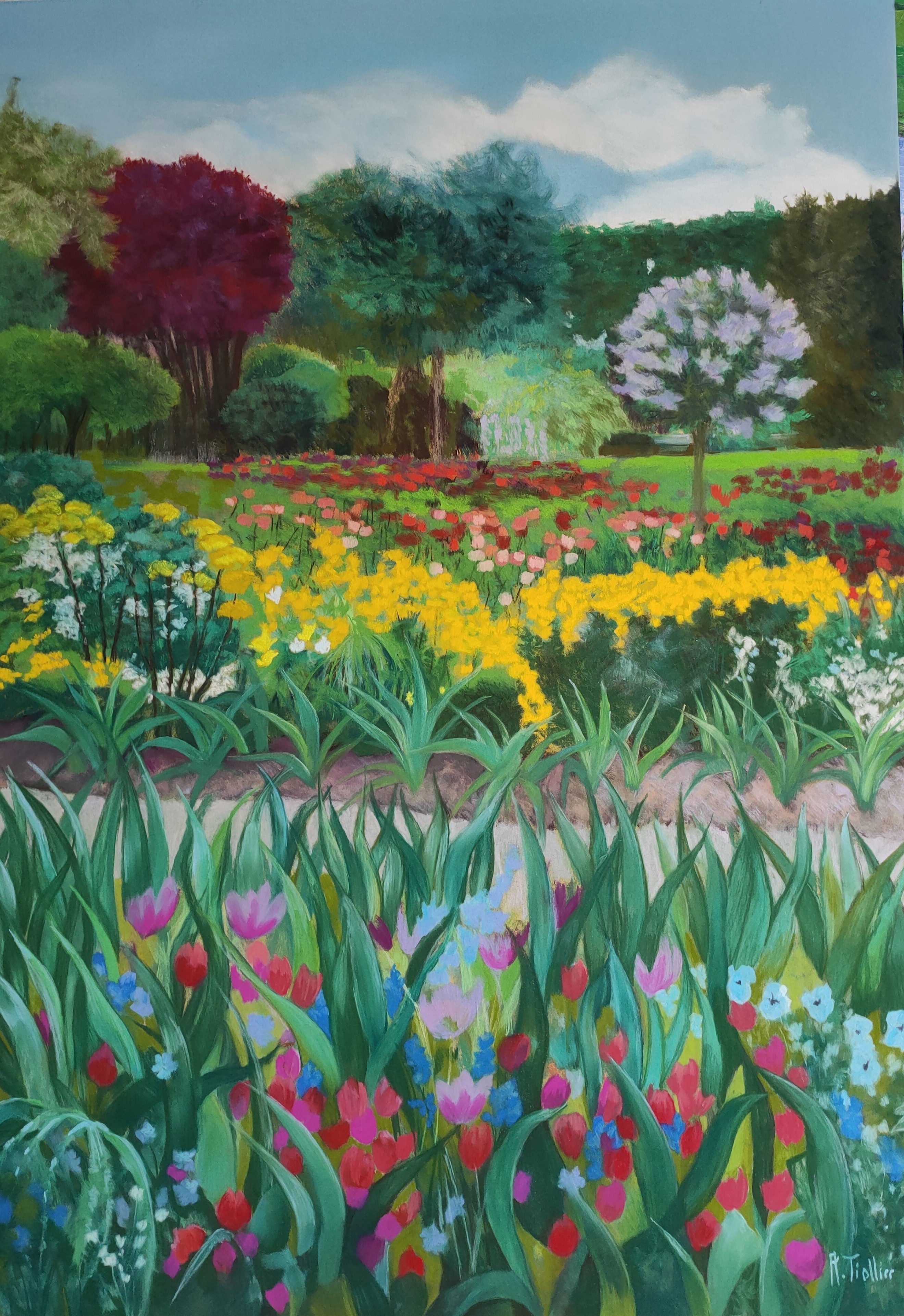 Agnès Tiollier, Printemps à Giverny Agnès Tiollier, Printemps à Giverny