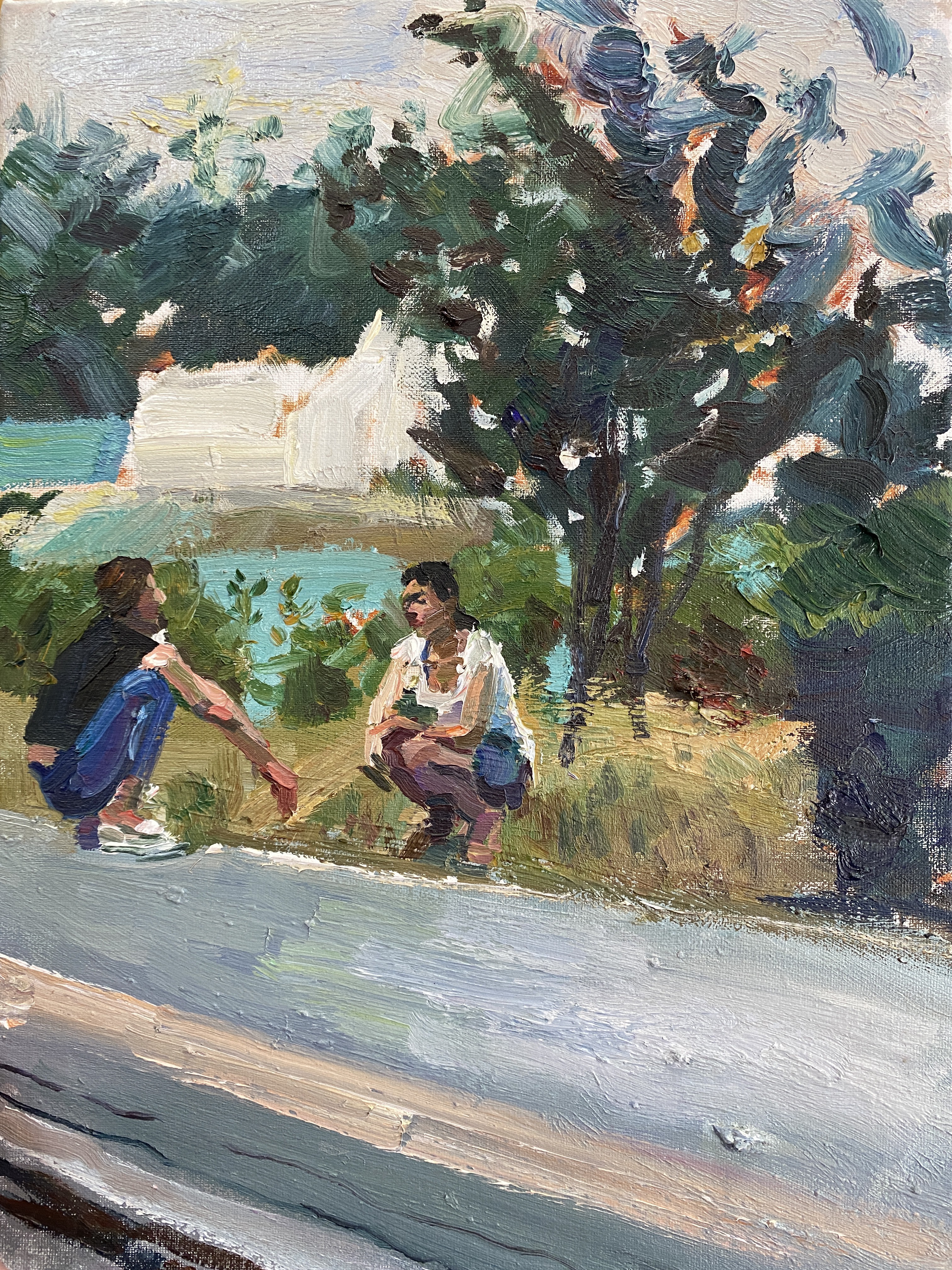 Su Yu, Two Girls on the Roadside Su Yu, Two Girls on the Roadside
