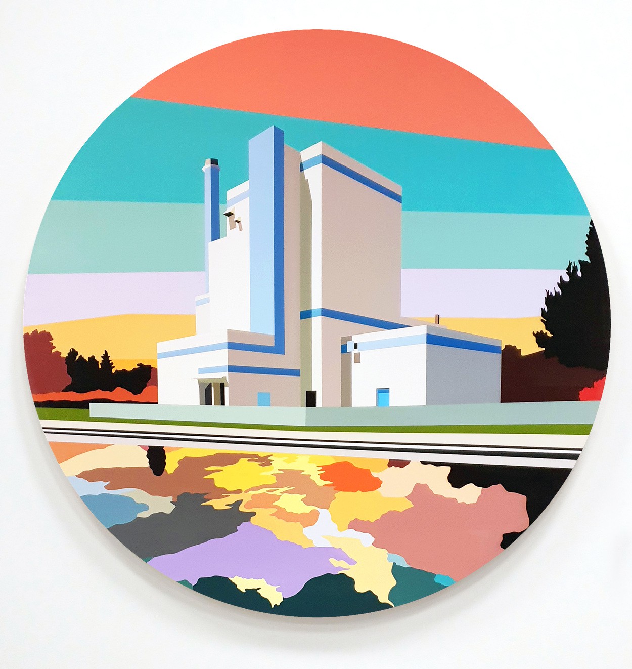 Marion Sagon, Northern Factory & Orange Sunset Marion Sagon, Northern Factory & Orange Sunset