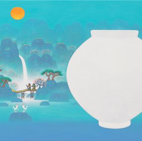 Dessin, Landscape with a Moon Jar, Mun-Hyun Cho