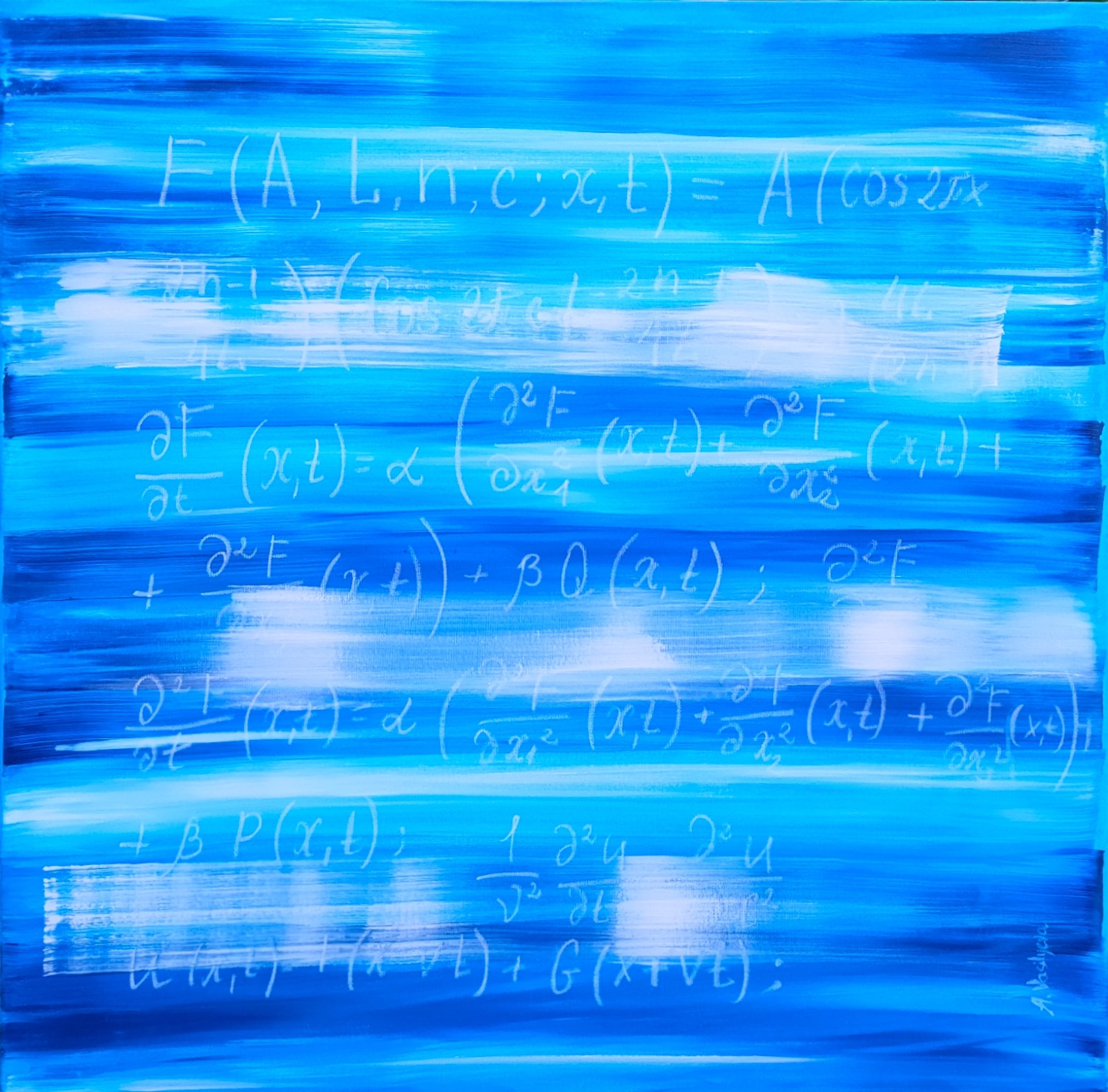 Anastasia Vasilyeva, Blue Waves, Science Art Anastasia Vasilyeva, Blue Waves, Science Art