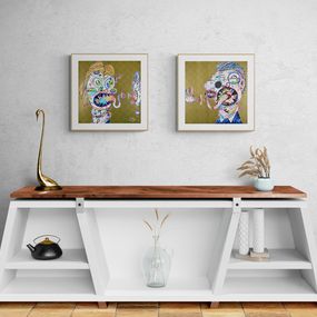 Takashi Murakami, Homage to Francis Bacon (study for head of Isabel Rawsthorne and George Dyer) Takashi Murakami, Homage to Francis Bacon (study for head of Isabel Rawsthorne and George Dyer)