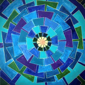 Pintura, Flor Fractal / Fractal Flower, Luis Prada