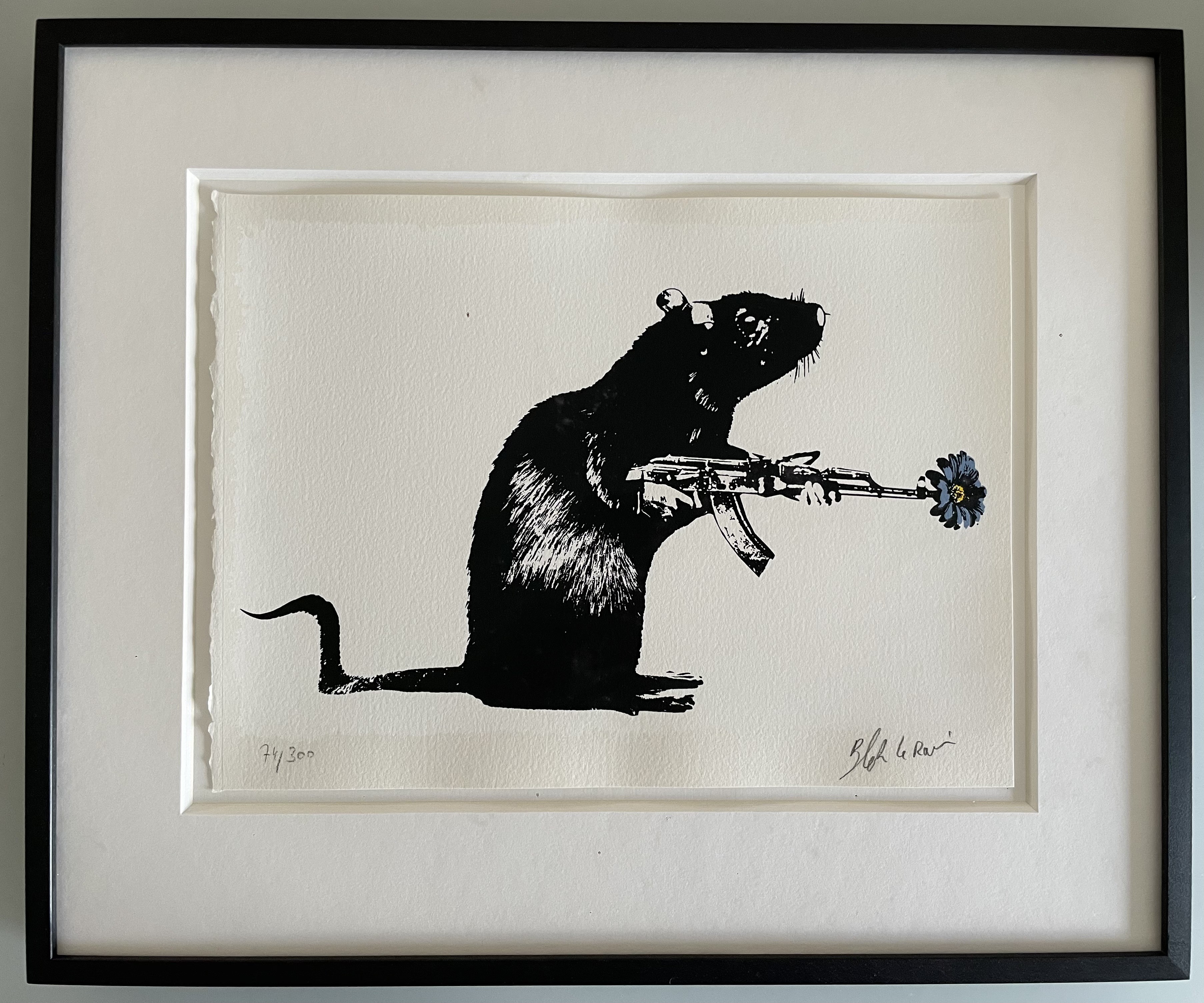 Blek Le Rat, The Warrior (bleu) Blek Le Rat, The Warrior (bleu)