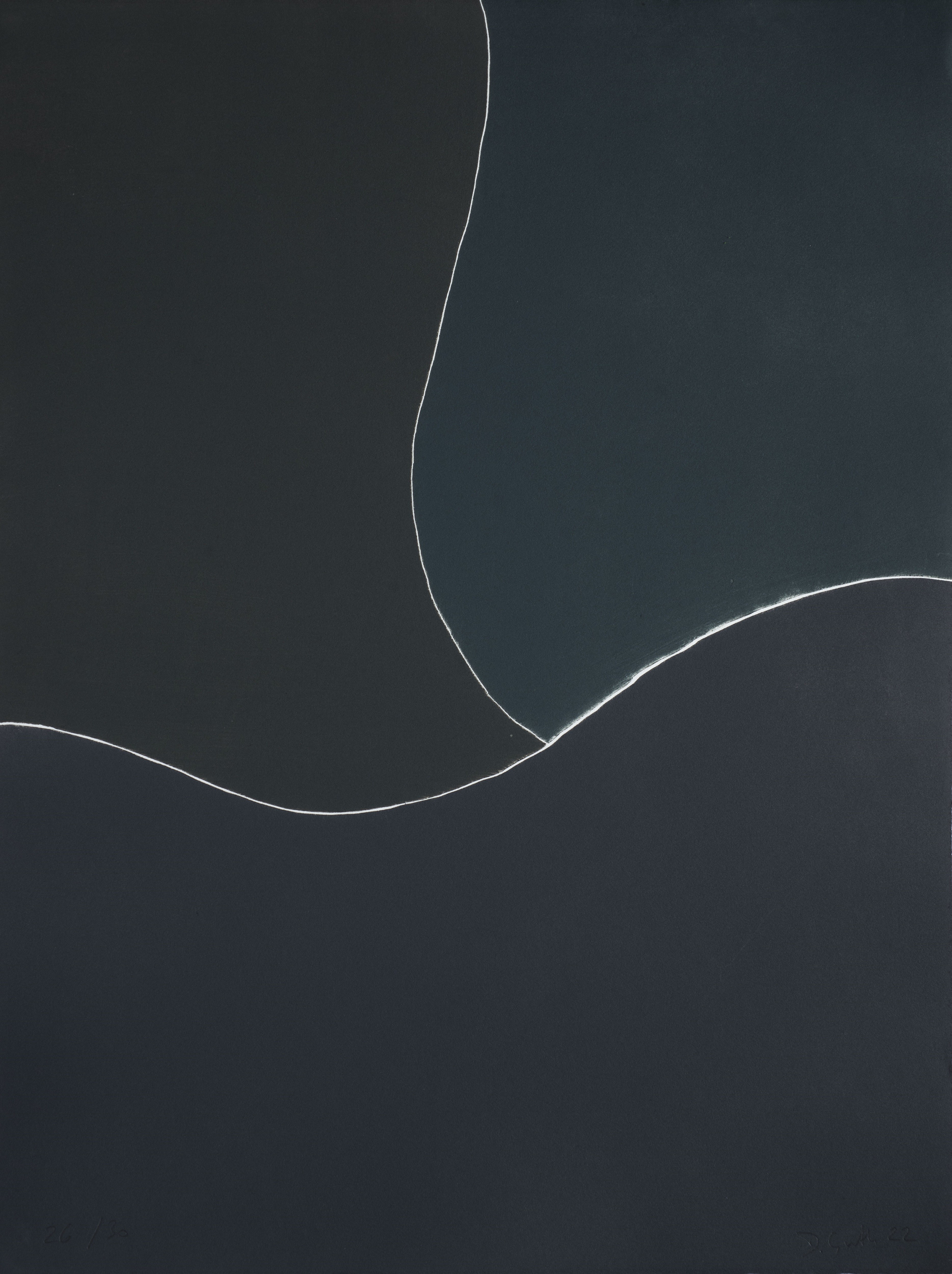 Didier Guth, Dark waves, estampe originale Didier Guth, Dark waves, estampe originale