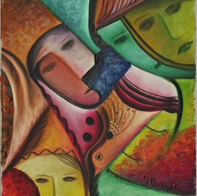 Painting, Masks, Maria Murgia