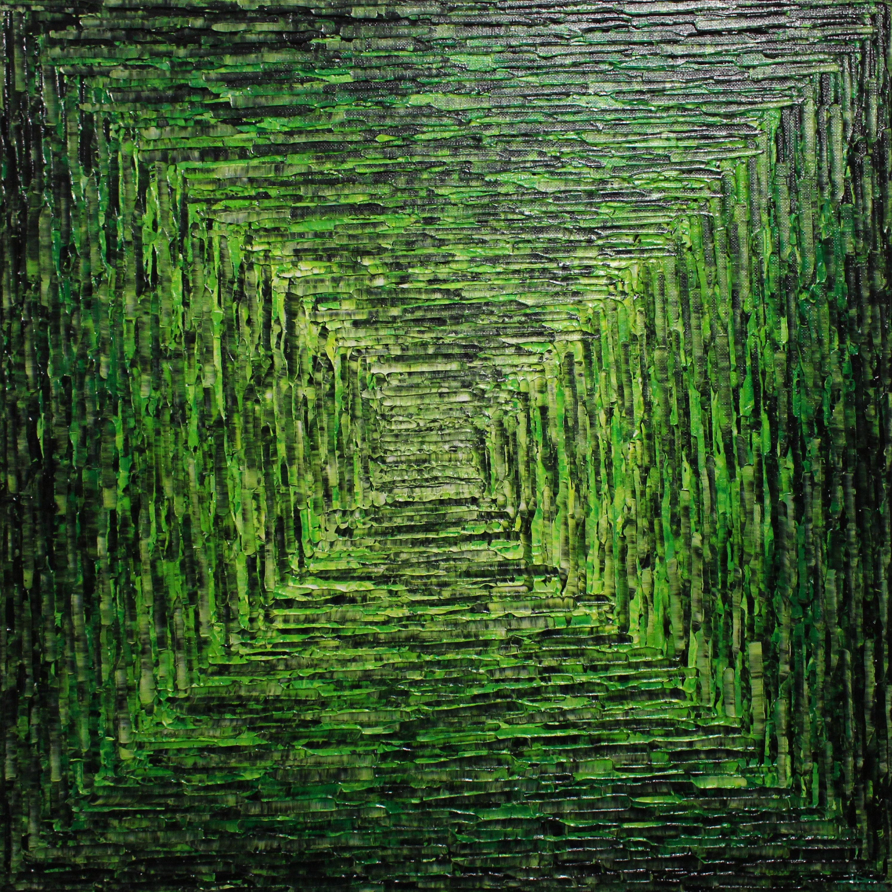 Jonathan Pradillon, Dégradé carré verte Jonathan Pradillon, Dégradé carré verte