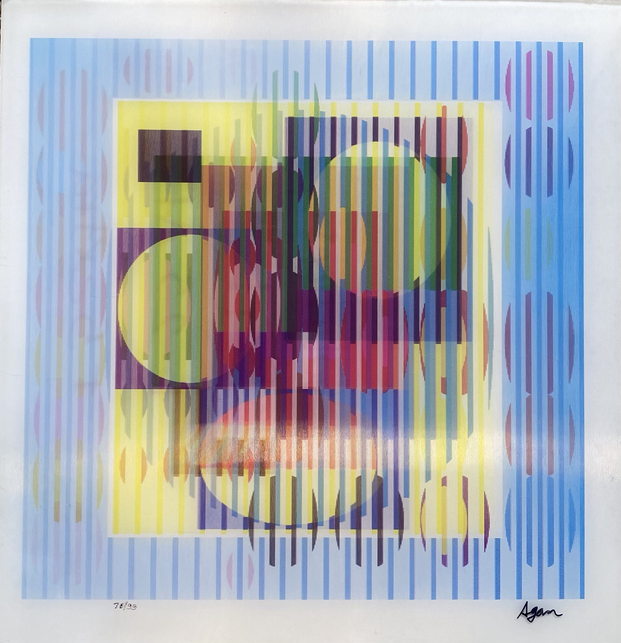Yaacov Agam, Yellow Haze, from The Evolution Suite I Yaacov Agam, Yellow Haze, from The Evolution Suite I