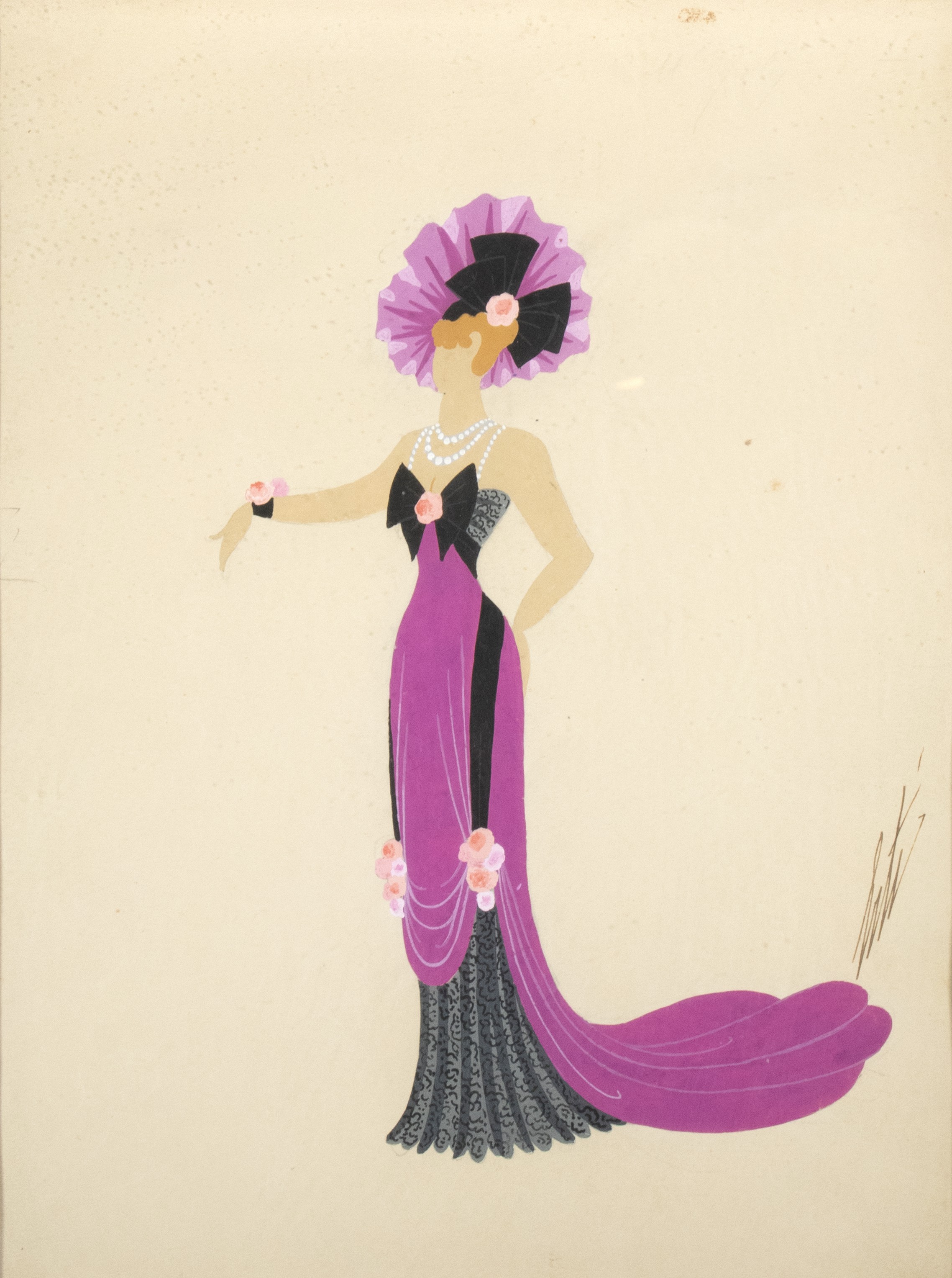 Erte Tirtoff, Les Mamelles de Tirésias - Choriste - 2e Acte Erte Tirtoff, Les Mamelles de Tirésias - Choriste - 2e Acte
