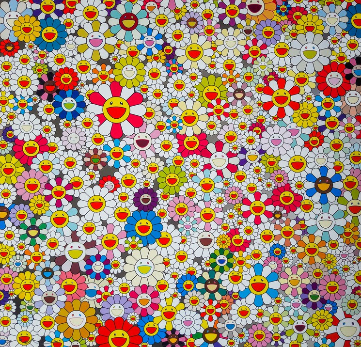 Takashi Murakami Poster, Flowers Print, Murakami Flowers, Wall Art