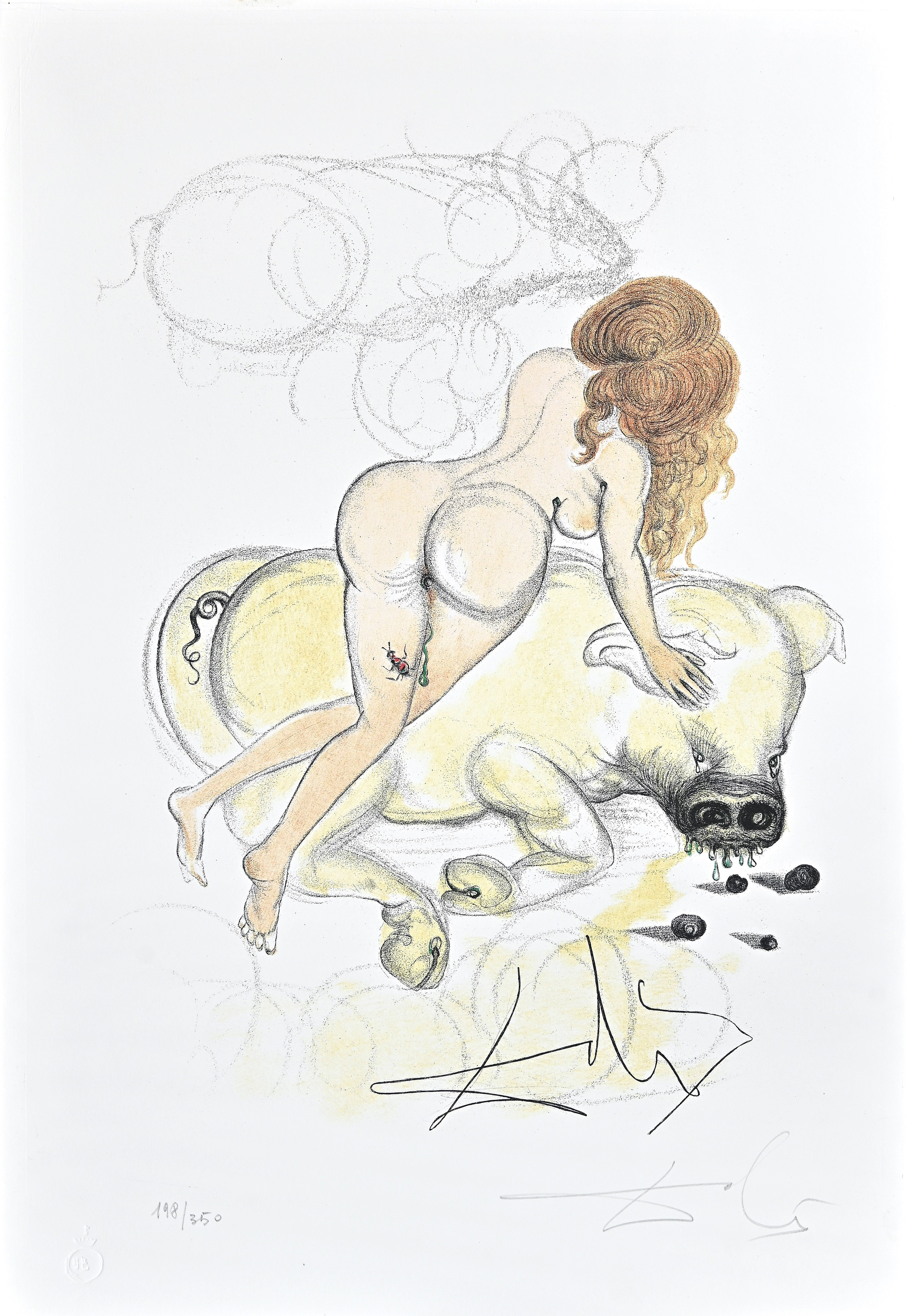 Salvador Dali, Plate IV - Dalì Illustrates Casanova Salvador Dali, Plate IV - Dalì Illustrates Casanova