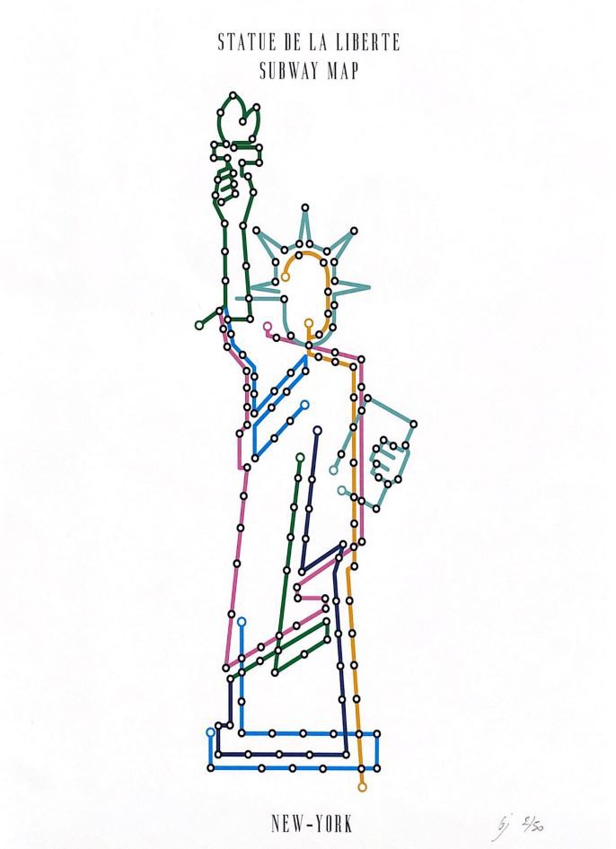 JMC, Subway map - Statue de la liberté JMC, Subway map - Statue de la liberté