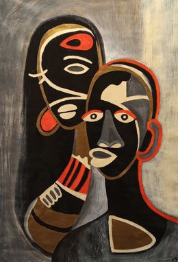 Painting, Orpheus and Eurydice, Nataliia Svitlychna