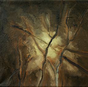 Gemälde, Nocturnal Tree's, Baurjan Aralov