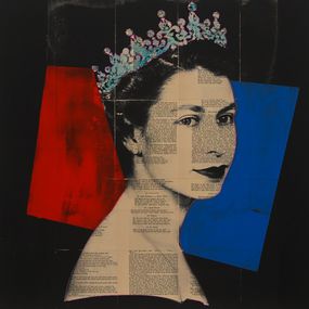 Painting, Queen Elizabeth II, Dane Shue