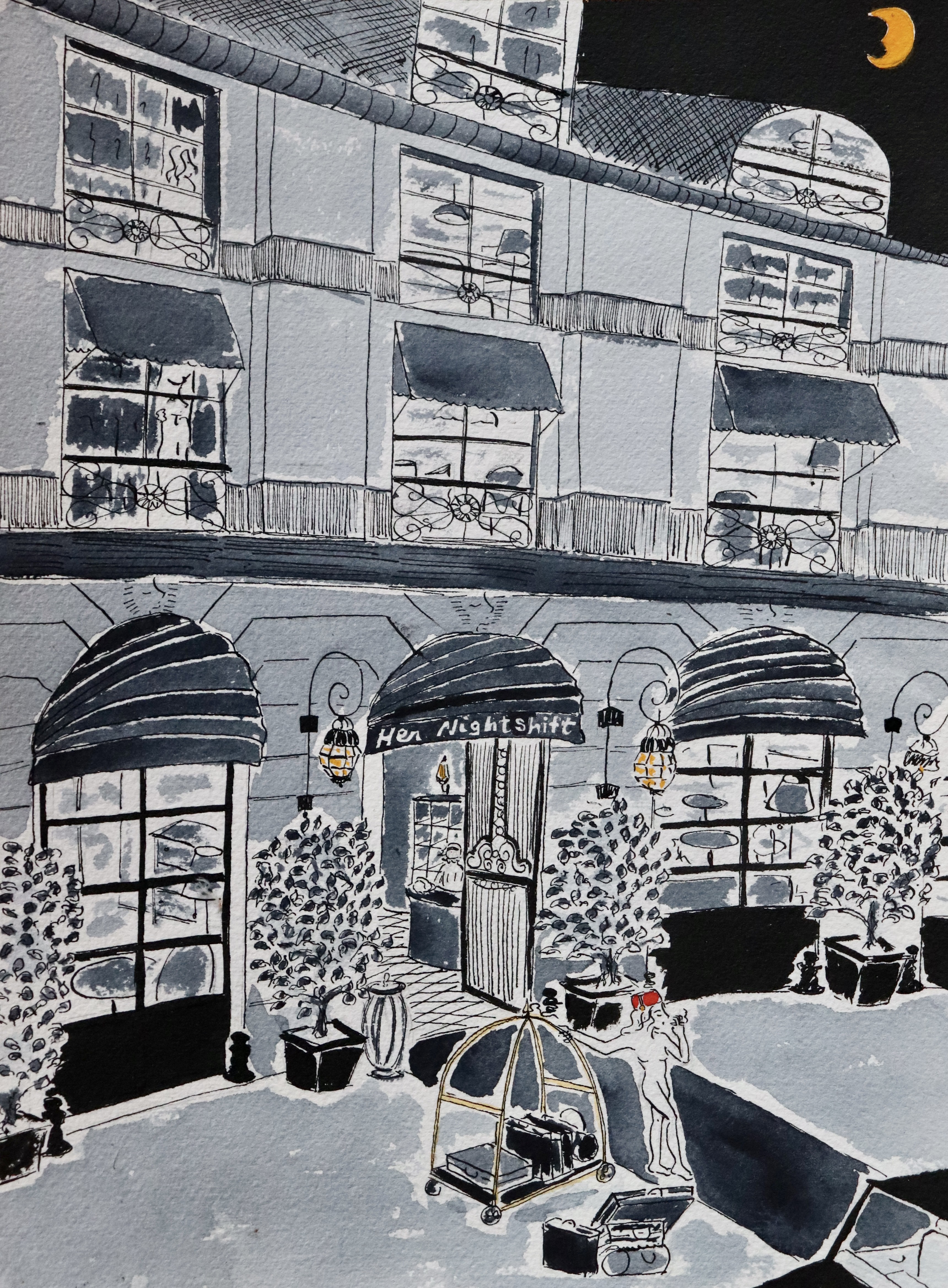 Gabrielle Rul, Her nightshift Gabrielle Rul, Her nightshift
